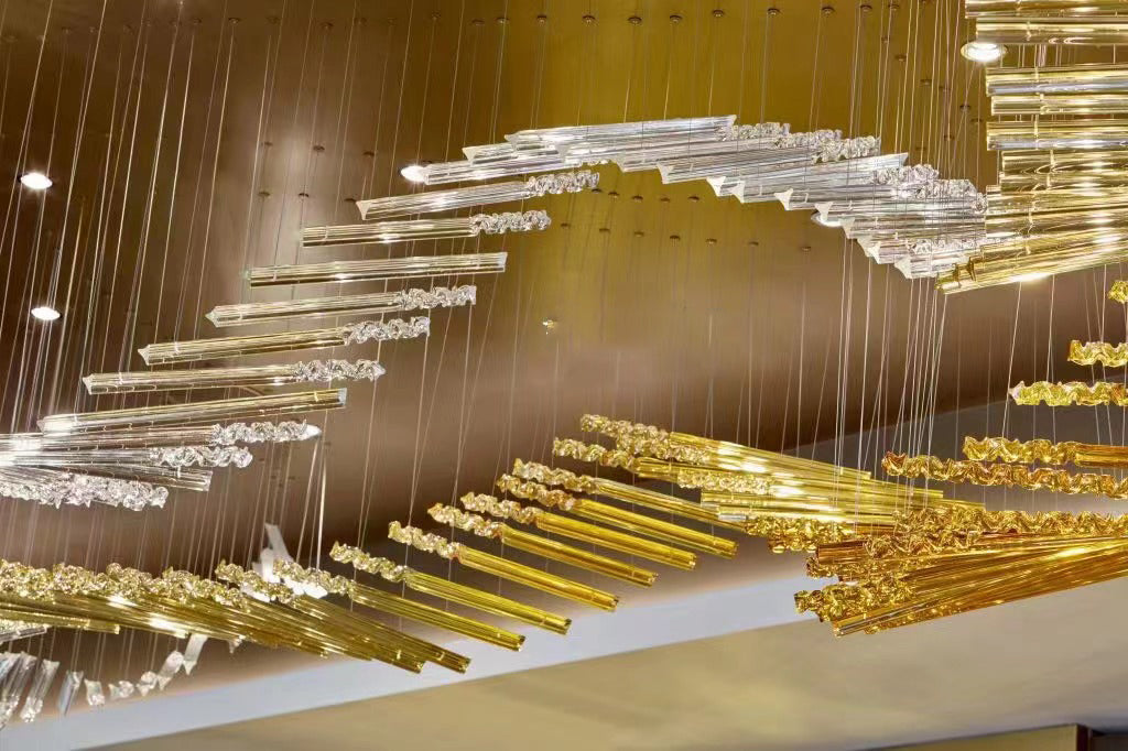 Hand made glass tube for chandelier