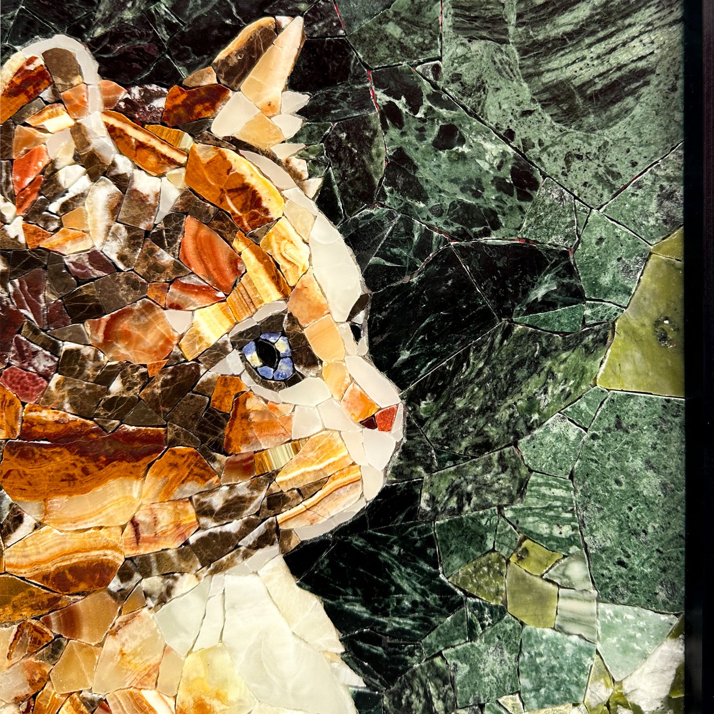 Kitty Marble&Jade Mosaic Art