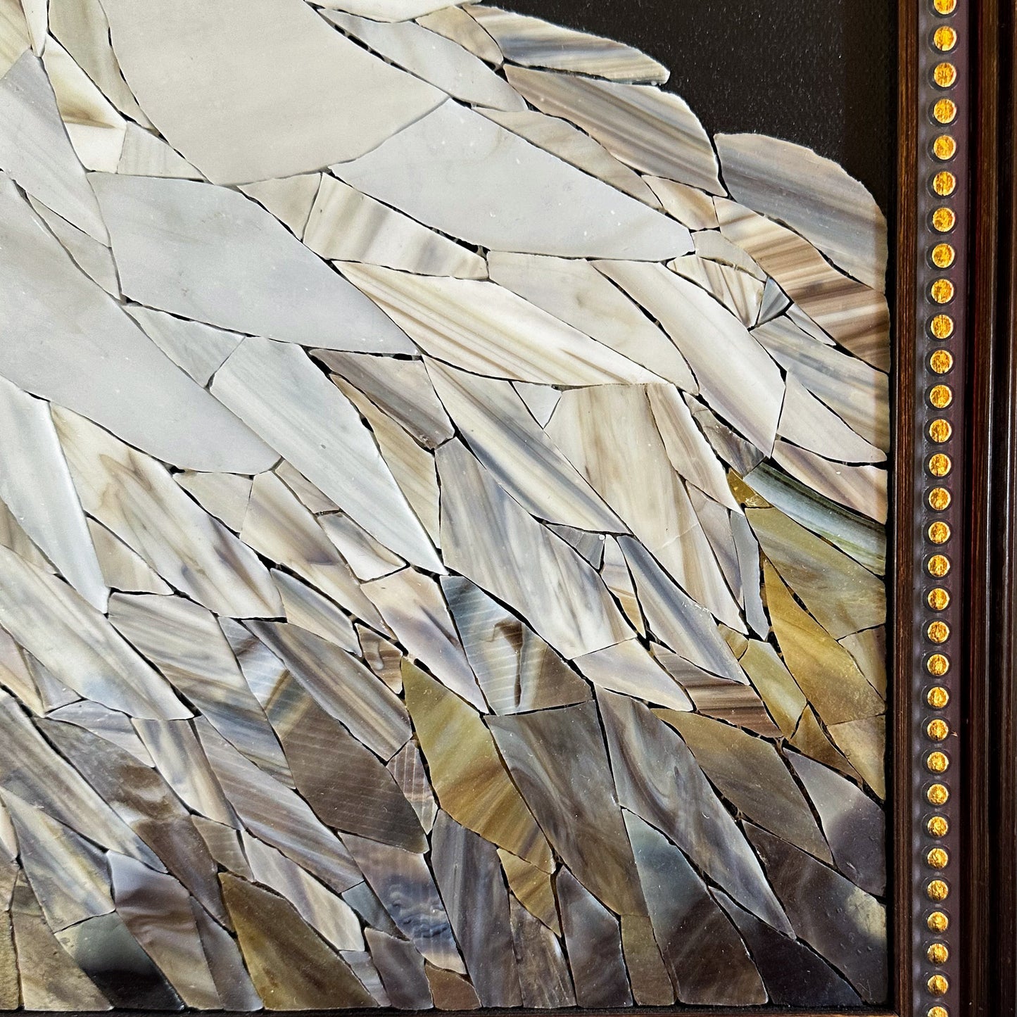 Bird Mosaic Eagle Mosaic handcrafted of Marble&Jade Mosaic