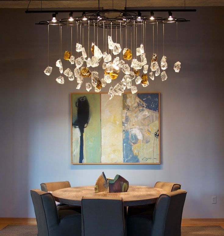 Crystal Stone Art Glass Chandelier for Hall and Hotel Lobby