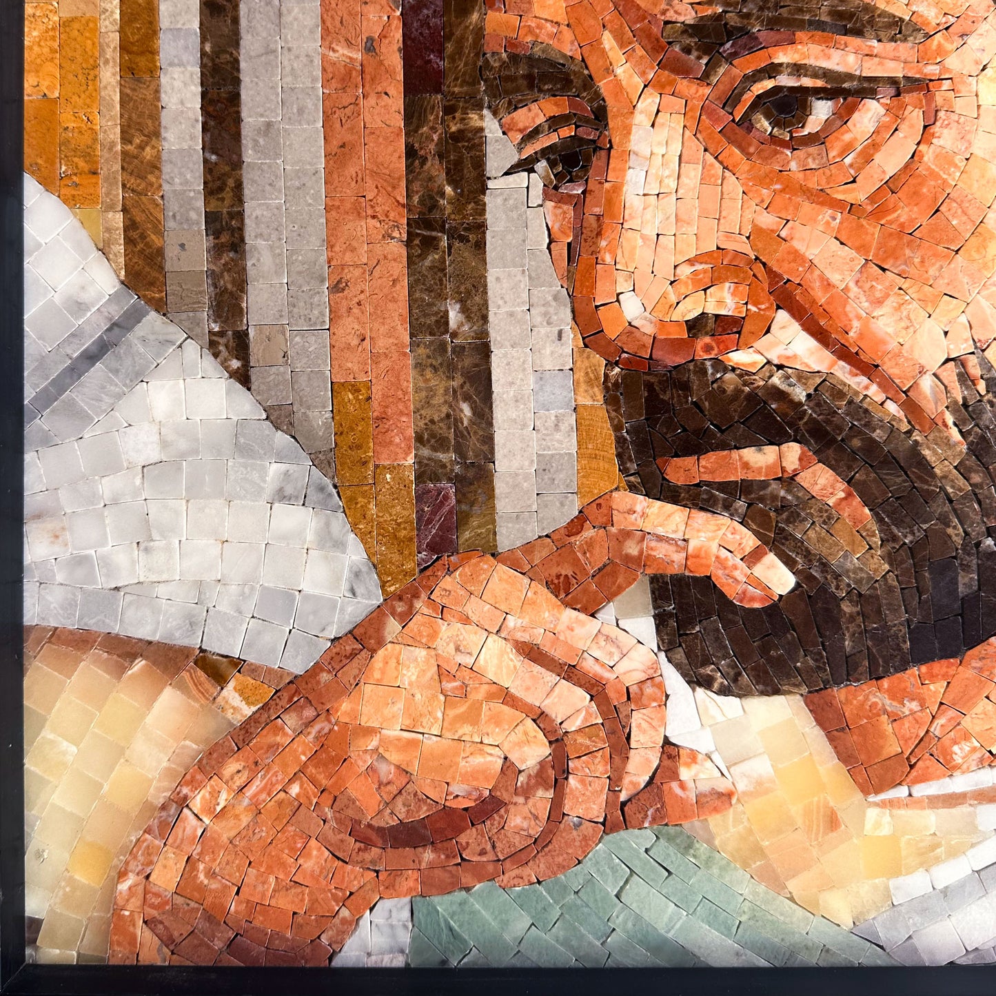 Modern Hotel Handmade Customized Artwork Religious Picture Stone Mural Mosaic Tile Wall Art