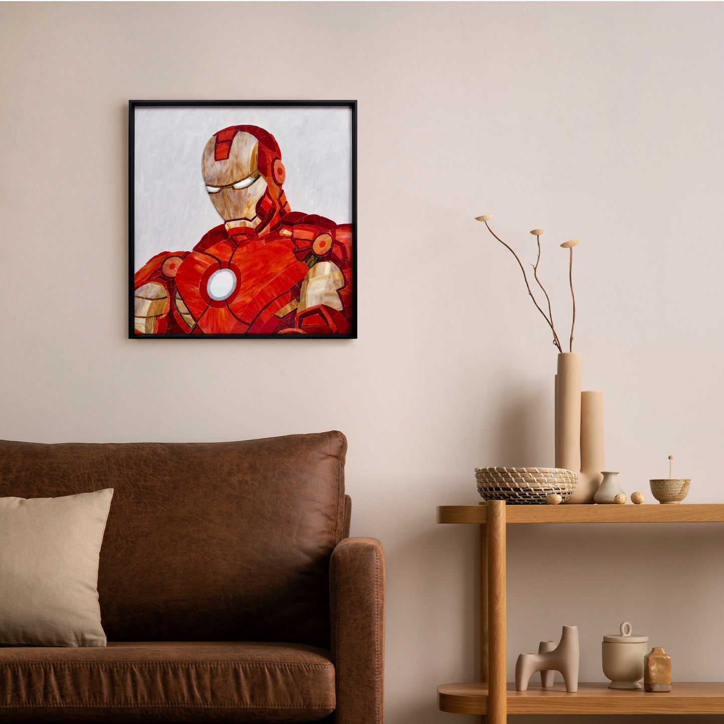 Ironman Marble&Jade Mosaic Art