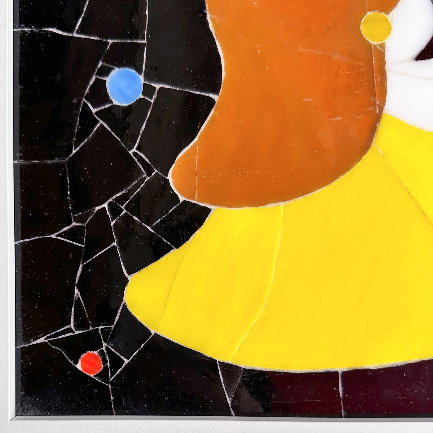 Little Girl with Pinwheel Porcelain Mosaic