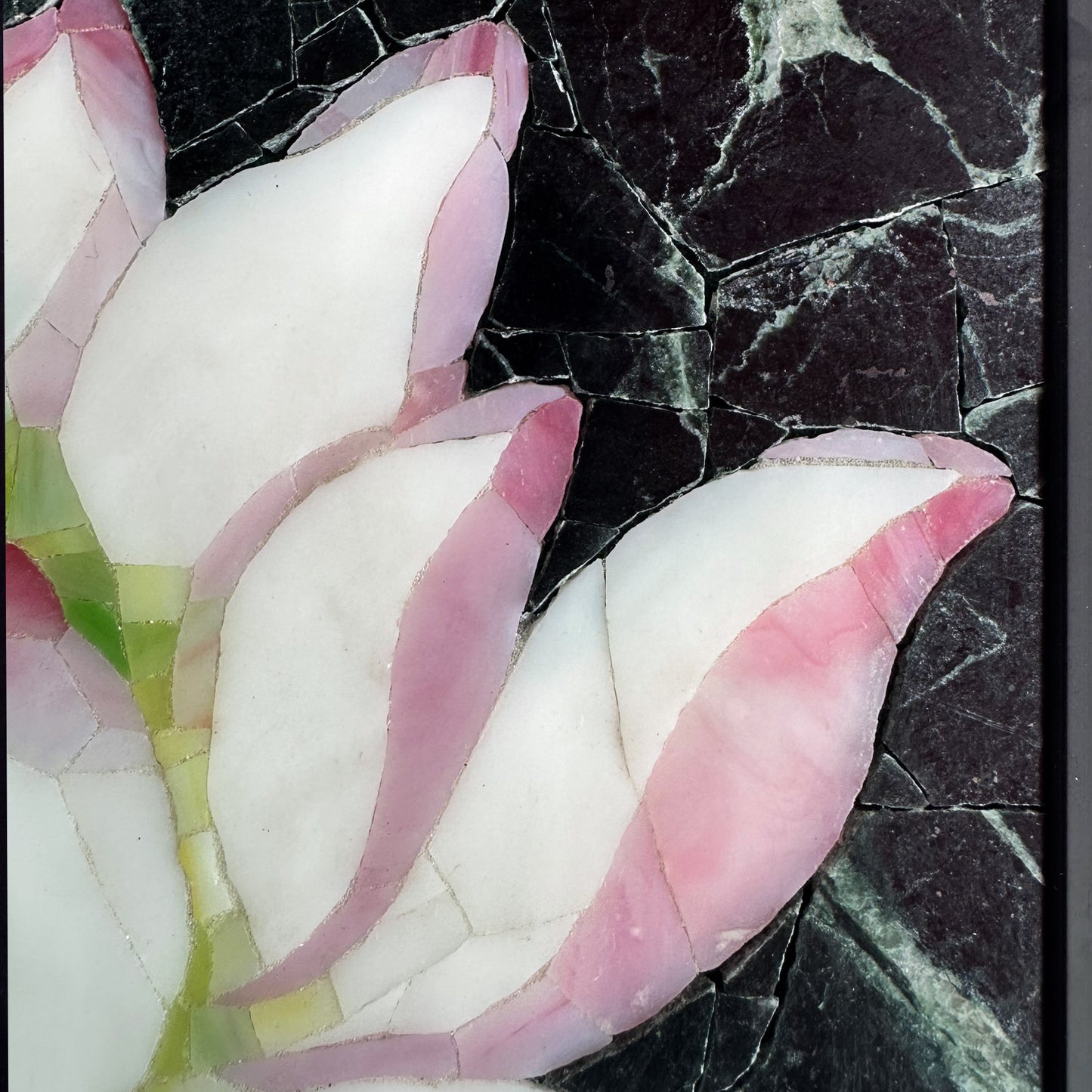 White Lotus Marble&Jade Mosaic for Mosaic Wall Art