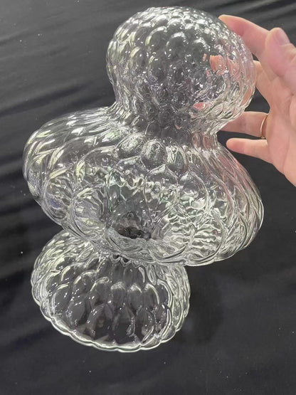 Gourd shape of crystal glass chandelier hand made for stairwell
