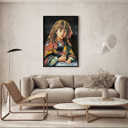 Mosaic Portrait Custom Marble Art Mosaic Decoration Marble Tile Cut Mosaic Mural