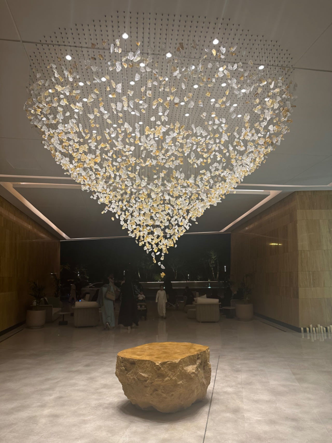 Crystal Stone Art Glass Chandelier for Hall and Hotel Lobby