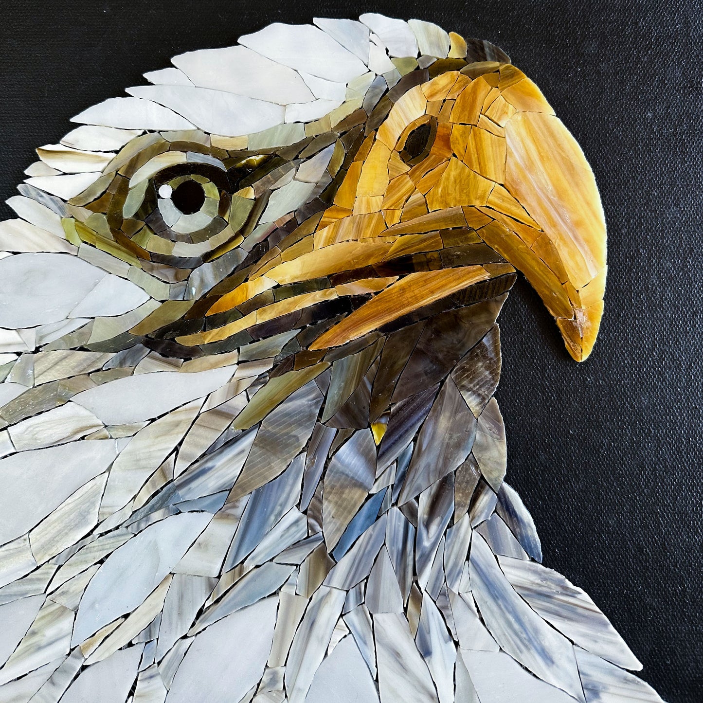 Bird Mosaic Eagle Mosaic handcrafted of Marble&Jade Mosaic