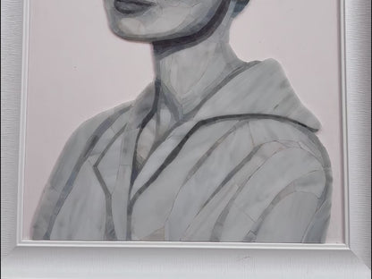 Audrey Hepburn Mosaic Portrat Arty Natural Stone Mosaic