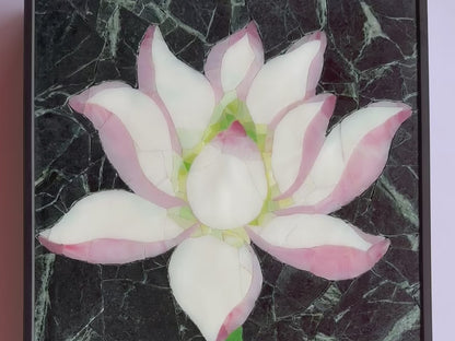 White Lotus Marble&Jade Mosaic for Mosaic Wall Art